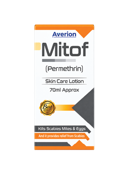 Mitof Permethrin Skin Care Lotion 70ml – Effective Relief for Scabies & Mites
