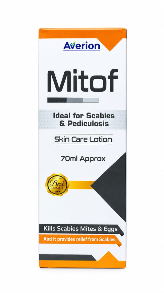 Mitof Permethrin Skin Care Lotion 70ml – Effective Relief for Scabies & Mites